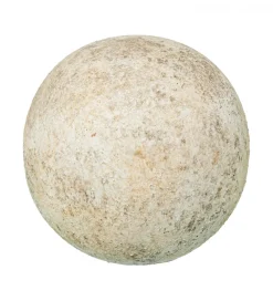 Ozdoba RUSTIC 10 cm ceramiczna kula biała