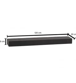 Półka ścienna DRACO 120 cm w optyce kamienia