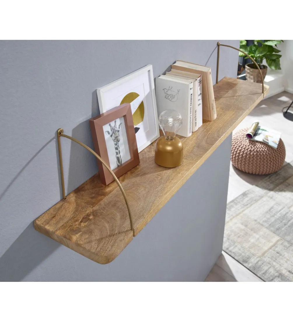 Półka ścienna FREJA 120 cm drewno mango