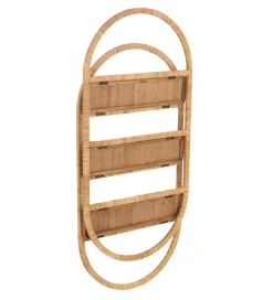Półka ścienna Plank 56 cm rattan