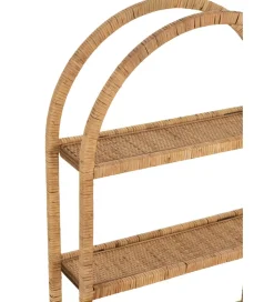 Półka ścienna Plank 56 cm rattan