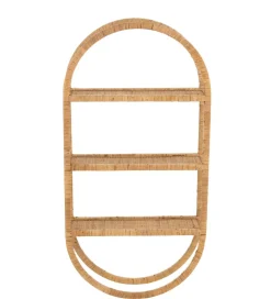 Półka ścienna Plank 56 cm rattan