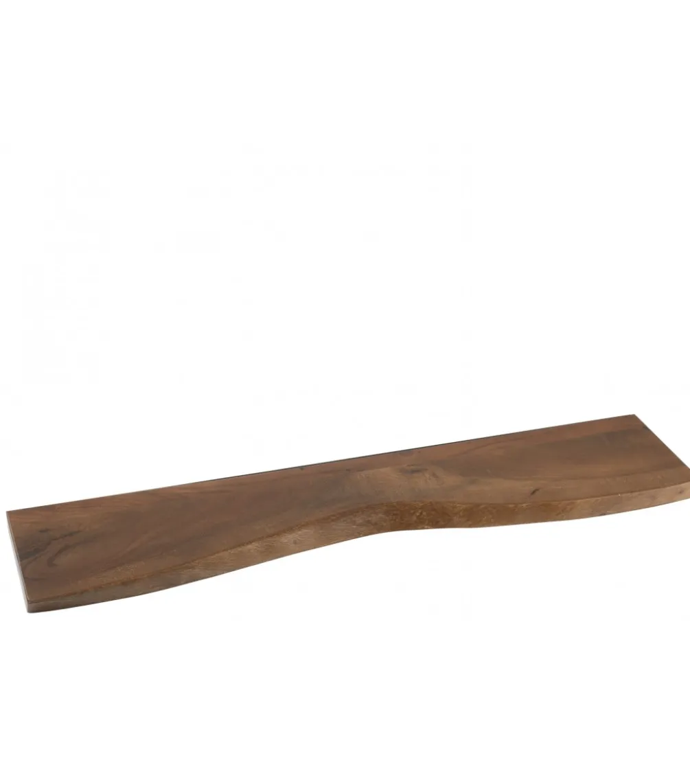 Półka GERARD 115 cm drewno akcja brązowa