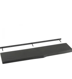 Półka GERARD 115 cm drewno mango czarna