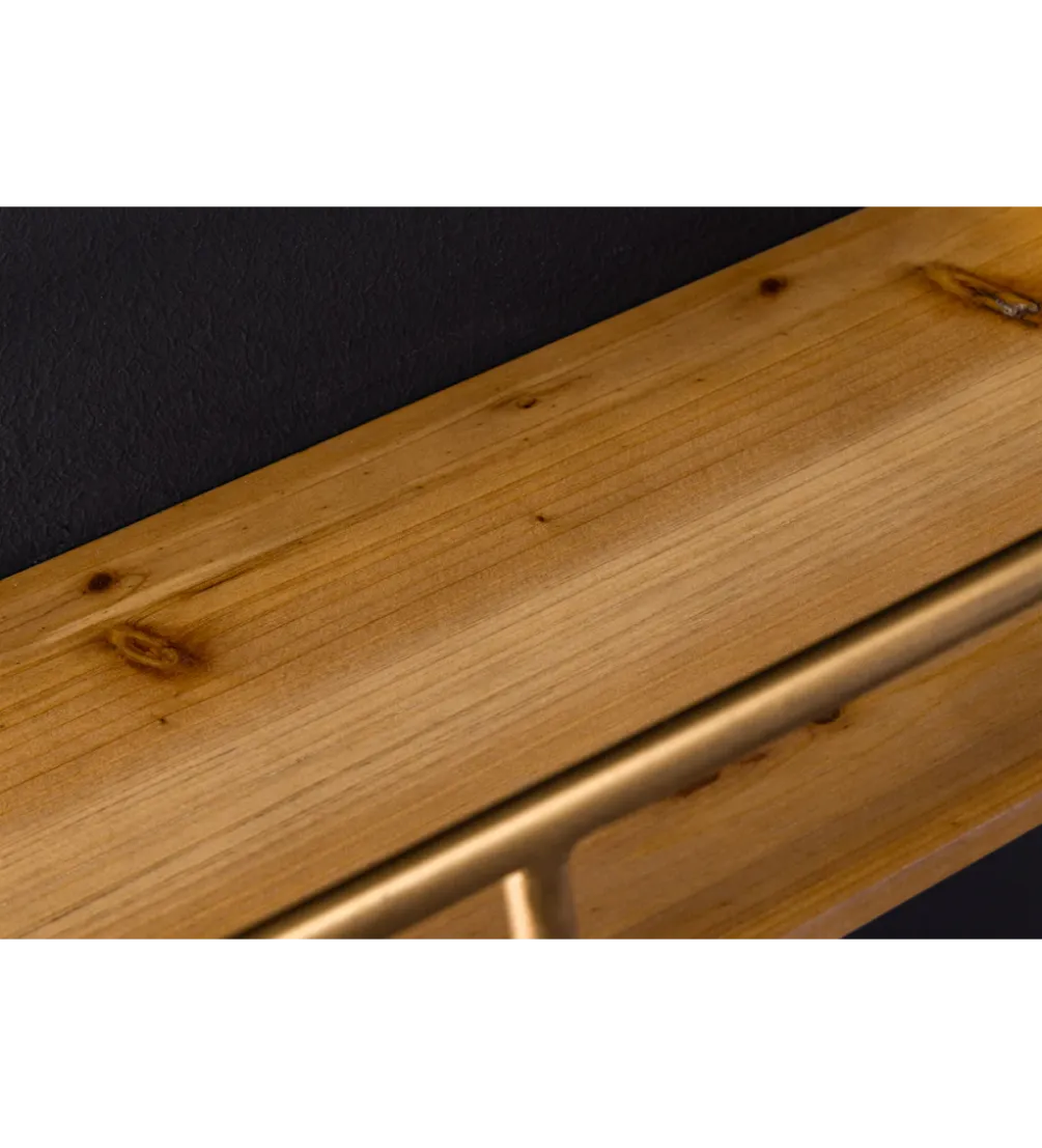 Półka HERITAGE 75 cm złota drewno sosny