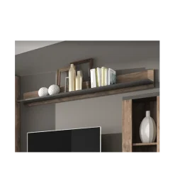 Półka LARONA 180 Cm O Wybarwieniu Satin Nussbaum z kolorem Touchwood