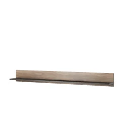 Półka LARONA 180 Cm O Wybarwieniu Satin Nussbaum z kolorem Touchwood