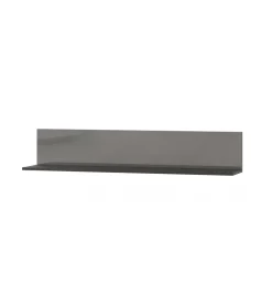Półka wisząca HELIO 120 cm szaro czarna