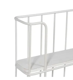 Półka z haczykami ANOER 66 cm biała