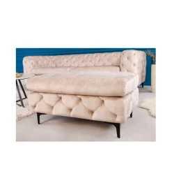 Podnóżek SOFIJA Modern Barock 92 cm beżowy