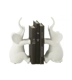 Podpora na książki Elephant set 2 biała