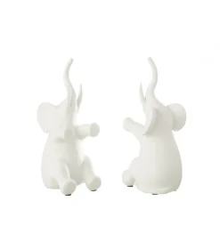 Podpora na książki Elephant set 2 biała