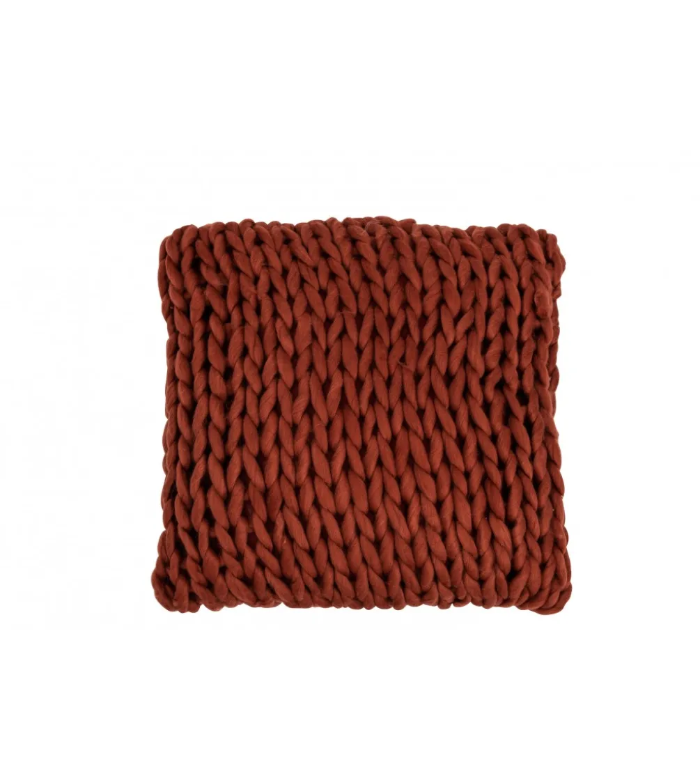 Poduszka Knitted 40 cm w odcieniach czerwonego