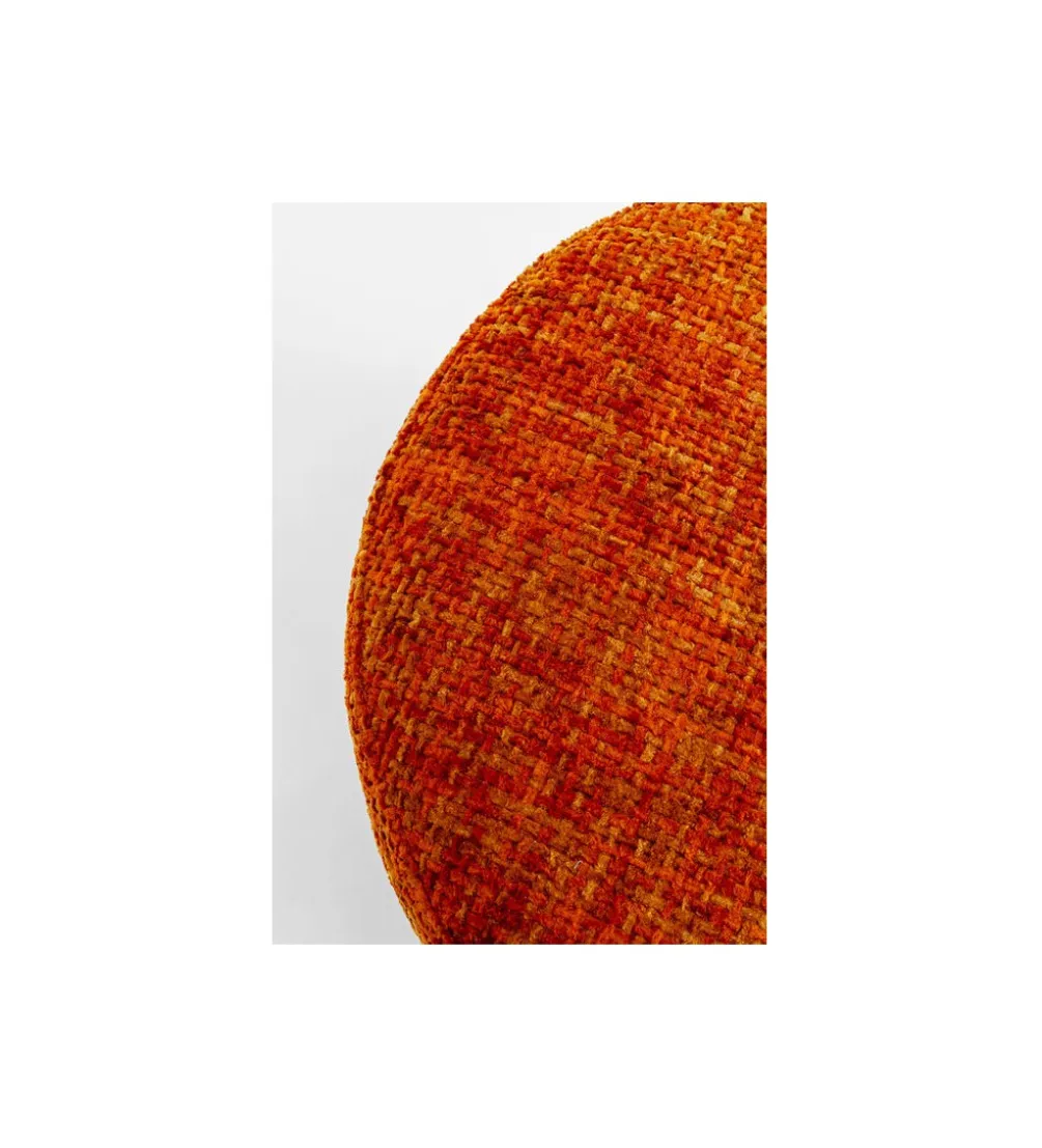 Pufa BERRY HIGH 39 cm pomarańczowy srebrny