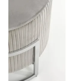 Pufa CRICET 40 cm jasnoszara