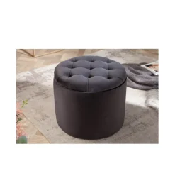 Pufa FABIO II 50 Cm czarna