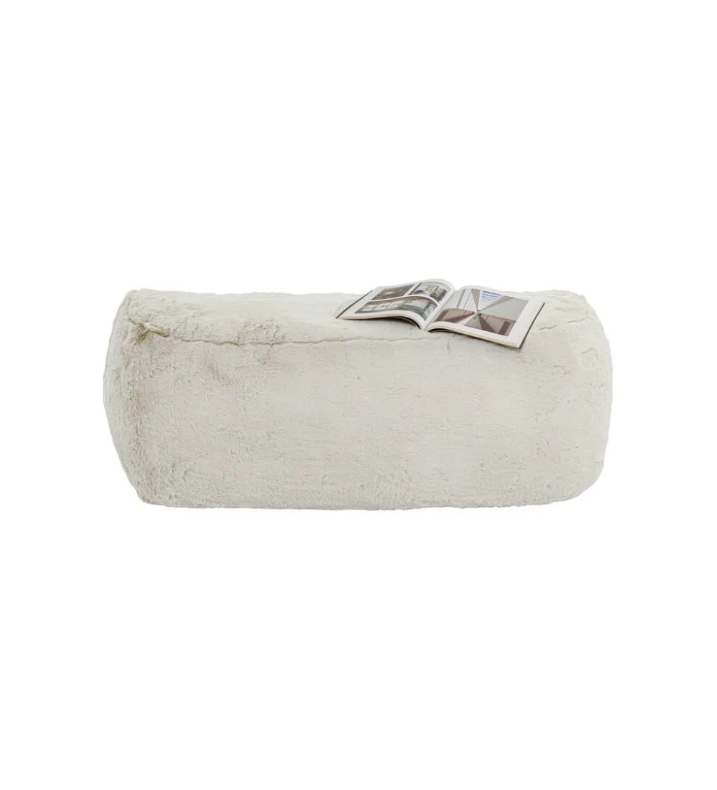 Pufa MIKA FURR 131 cm kremowa