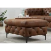 Pufa MODERN BAROCK 90 cm antyczny brąz