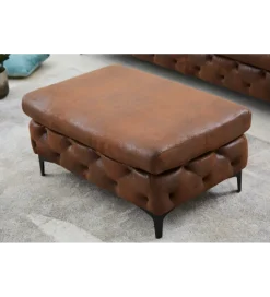 Pufa MODERN BAROCK 90 cm antyczny brąz