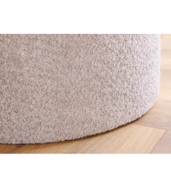 Pufa MODERN BAROCK STORAGE 50 cm bouclé kolor szampański
