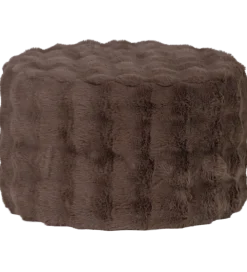 Pufa OLVEN 60 cm puchata brązowa
