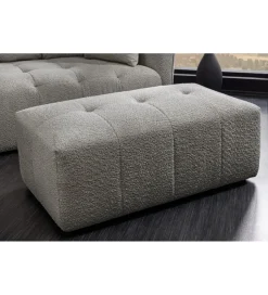 Pufa ROYAL 120 cm bouclé szara