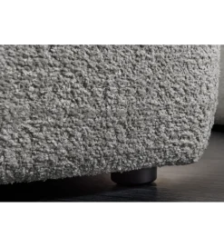 Pufa ROYAL 120 cm bouclé szara