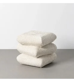 Pufa SOTERA 42 cm kremowa