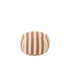Pufa STRIPED 61 cm białokarmelowy