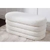 Pufa VOGUE 85 cm z schowkiem boucle białe