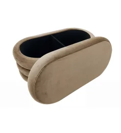 Pufa VOGUE 85 cm z schowkiem welwet champagne