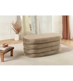 Pufa VOGUE 85 cm z schowkiem welwet champagne