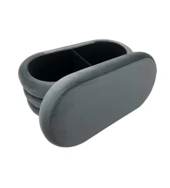 Pufa VOGUE 85 cm z schowkiem welwet szara