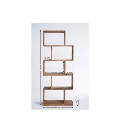 Regał AUTHENTICO ZICK ZACK 60 x 150 cm drewno mango