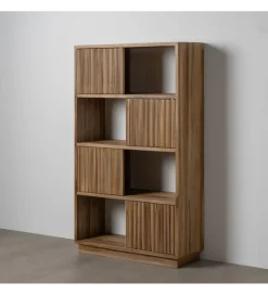 Regał BELLAMONTE 168 cm drewno teak naturalny
