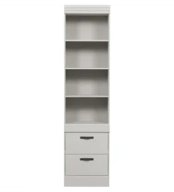 Regał BOLD 215 cm drewno sosny biały
