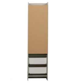 Regał BOLD 215 cm drewno sosny biały