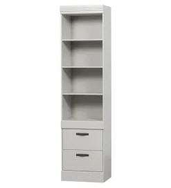 Regał BOLD 215 cm drewno sosny biały