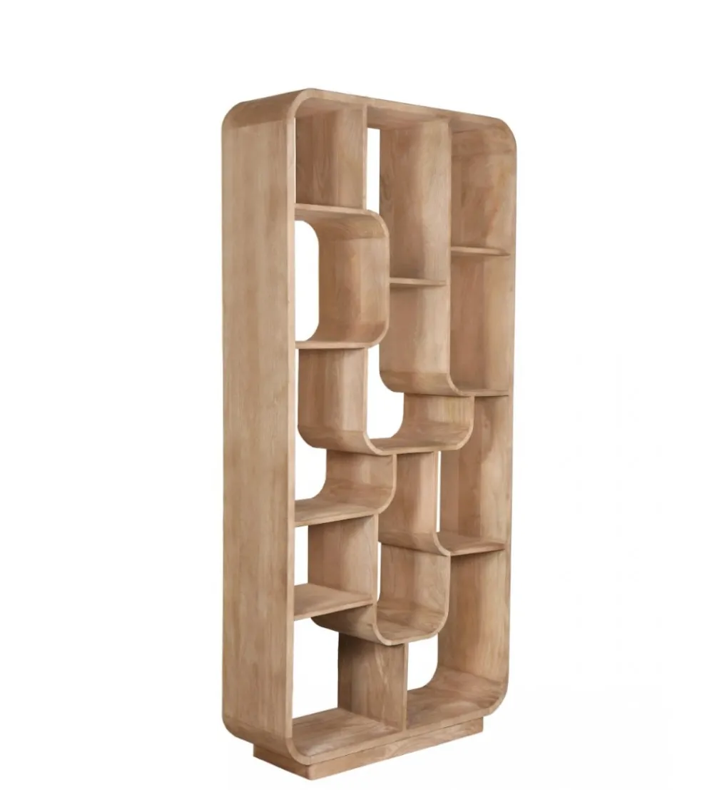 Regał BRIX LOGAN 190 cm drewno mango naturalny