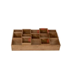Regał CUBES BALANCE 103 x 192 cm drewno mango