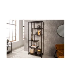 Regał FONTERA 185x77 cm czarny