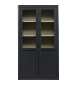 Regał GUNNAR 217 cm drewno sosny czarny mat