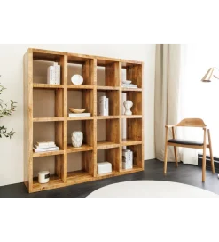 Regał IRON CRAFT 160 x 156 cm drewno mango naturalny