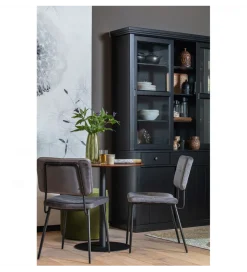 Regał LAGOS 214 cm drewno sosny czarny