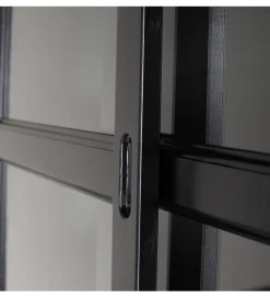 Regał LAGOS 214 cm drewno sosny czarny