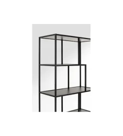 Regał LOFTIE 77 x 185 cm czarny