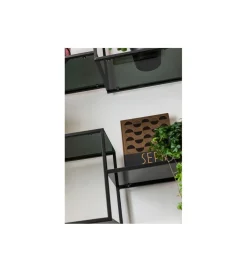 Regał metalowy Loft 195 cm x 115 cm czarny