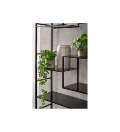 Regał metalowy Loft  195 cm x 115 cm czarny