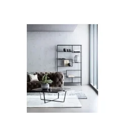 Regał metalowy Loft  195 cm x 115 cm czarny