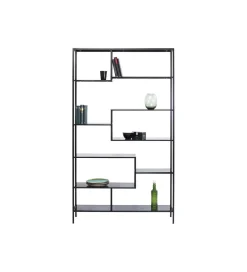 Regał metalowy Loft  195 cm x 115 cm czarny